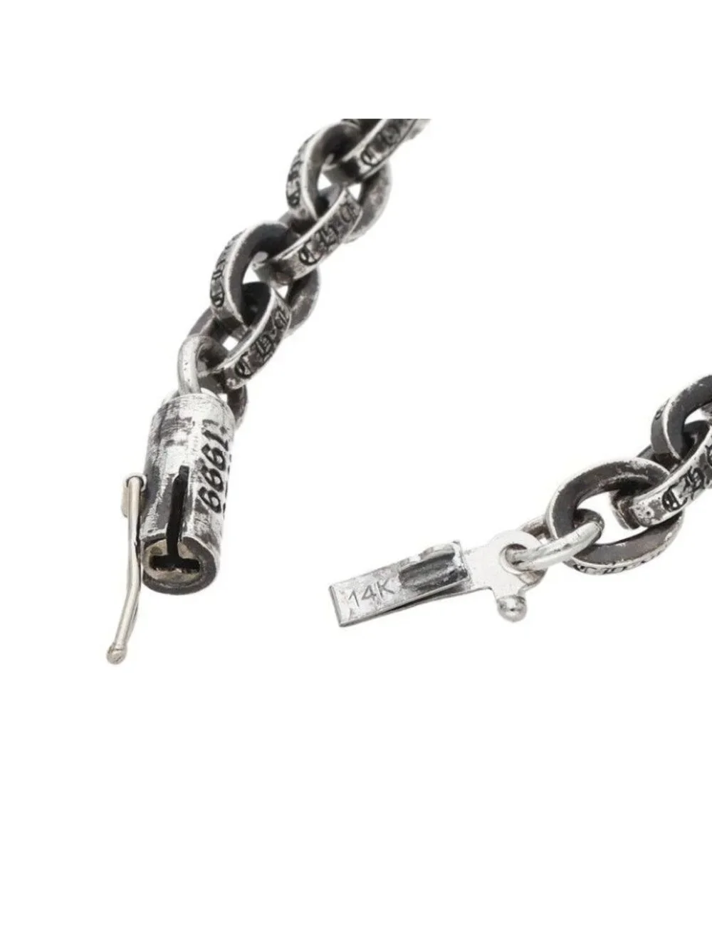 Chrome Hearts Paper Chain Silver Bracelet